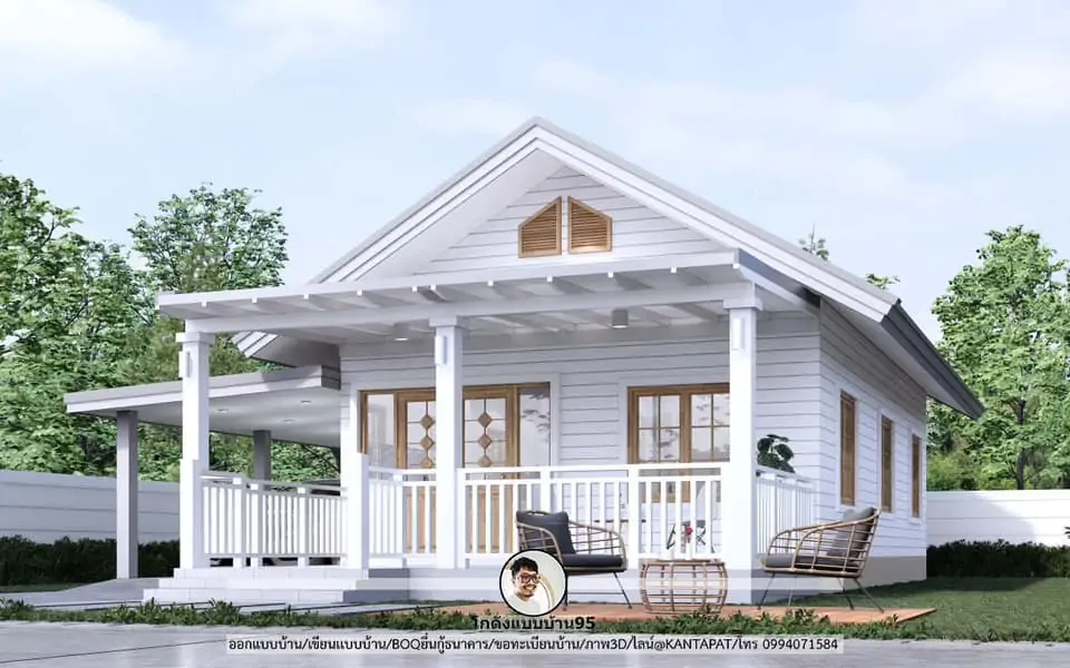 แบบบ้านชั้นเดียวสไตล์คันทรี่